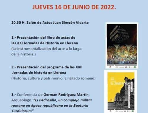 Las 22 Jornadas de Historia en Llerena se dedicarán al legado romano; historia, cultura y patrimonio
